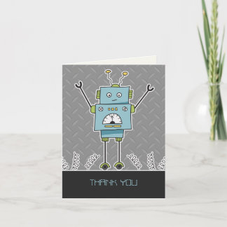 Remerciements Carte de remerciement Robot Joyeux & Ressorts