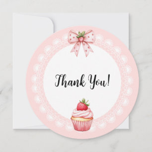 Remerciements Carte de remerciement ronde pour Baby Shower - Cup