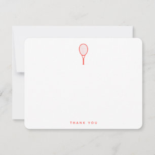 Remerciements Carte de remerciement rose et blanc pour star du t