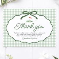 Carte de remerciement Sage Green Golf Nouveau au C
