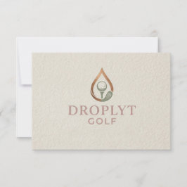 Remerciements Carte de remerciement Signature Droplyt Golf