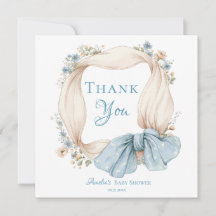 Carte de remerciement Silly Goose Blue Garden