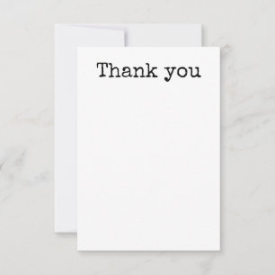 Remerciements Carte de remerciement simple