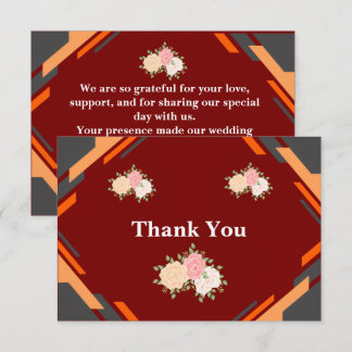 Remerciements Carte de Remerciement – Simple, Personnalisable