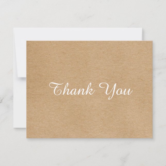 Remerciements Carte de remerciement simple pour entreprise avec  (Devant)