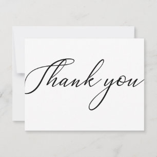 Remerciements Carte de remerciement simple pour entreprise moder