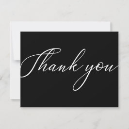 Remerciements Carte de remerciement simple pour entreprise moder