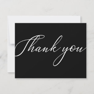 Remerciements Carte de remerciement simple pour entreprise moder