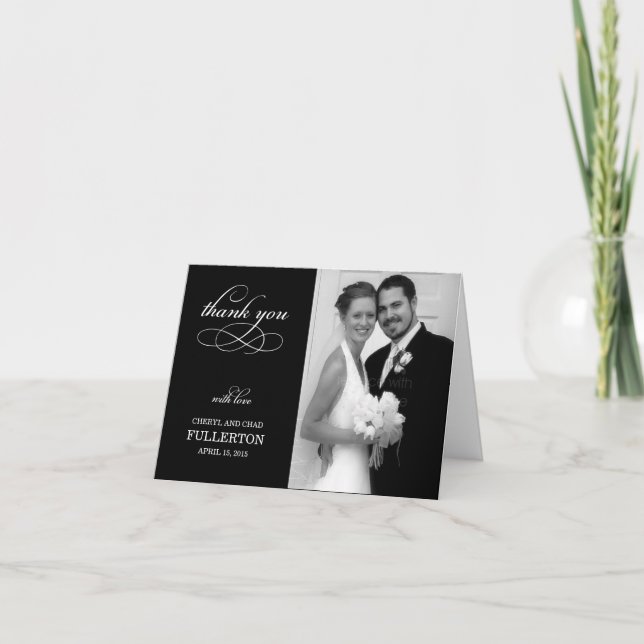 Remerciements Carte de remerciement simplement jolie (Devant)