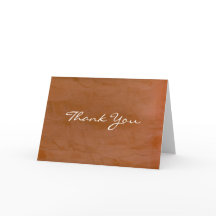 Carte de remerciement Tangerine