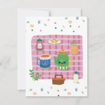 Carte de remerciement Tea Party