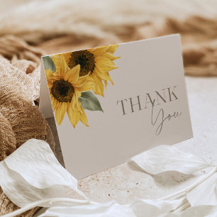 Remerciements Carte de remerciement Tournesol SUTTON 