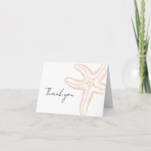 Carte de remerciement vierge pour Baby Shower Sea 