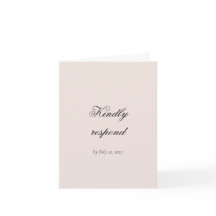 Carte de réponse RSVP de style vintage avec art fl