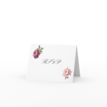 Carte de réponse RSVP Foi Espérance Amour avec env