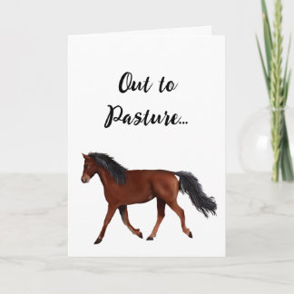 Remerciements Carte de retraite pour aller au pré
