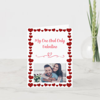 Remerciements Carte de Saint Valentin personnalisée