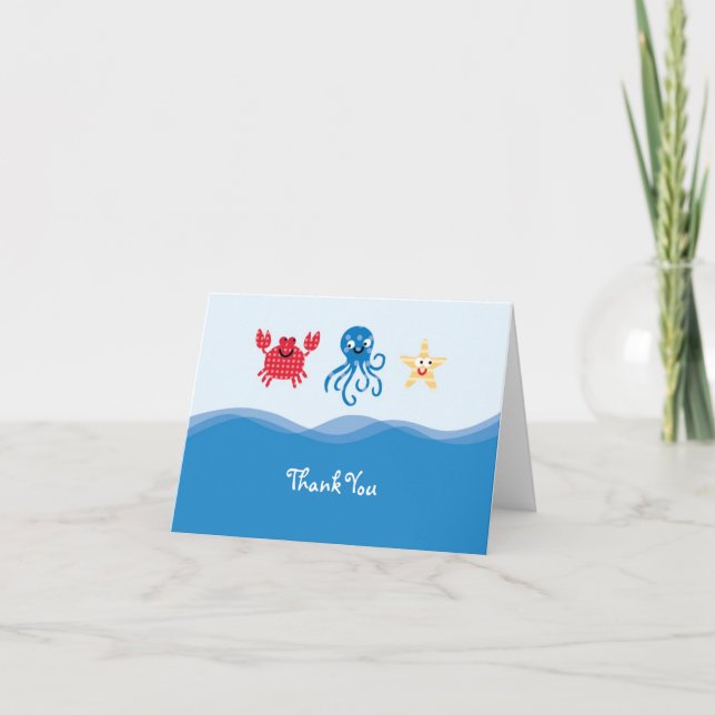 Remerciements Carte de Sea Creatures (Devant)