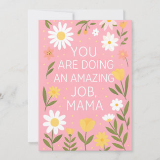 Remerciements Carte de soutien d'encouragement - Postpartum New