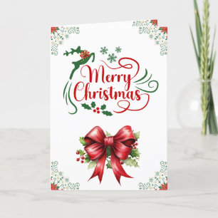 Remerciements Carte de vacances Customisée Christmas Reindeer