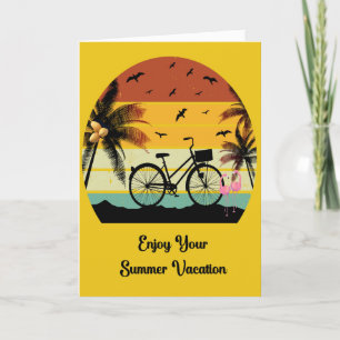 Remerciements Carte de vacances Summer Beach