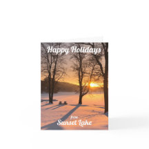 Carte de vacances Sunset Lake