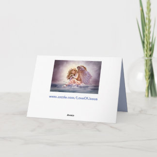 Remerciements carte de vœux ange des nuages