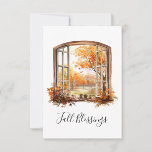 Remerciements Carte de voeux Automne Paysage Automne