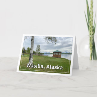 Remerciements Carte de voeux blanche Wasilla Alaska