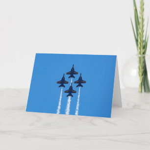 Remerciements Carte de voeux Blue Angels