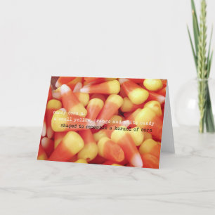 Remerciements Carte de voeux CANDY CORN