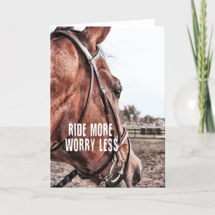 Remerciements Carte de voeux CHEVAL