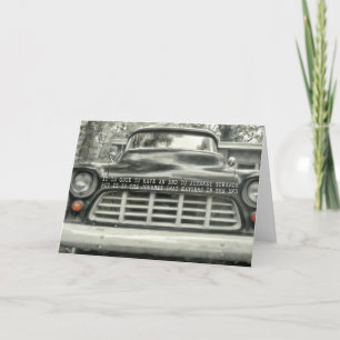 Remerciements Carte de voeux CHEVY 1957