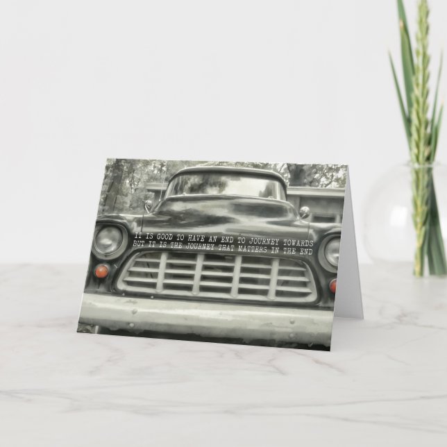 Remerciements Carte de voeux CHEVY 1957 (Devant)