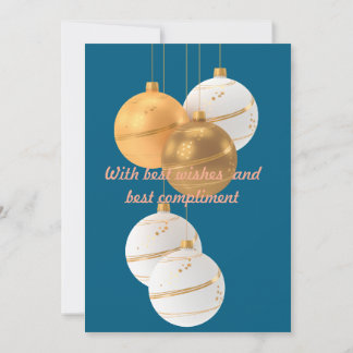 Remerciements Carte de voeux ChristmasThank