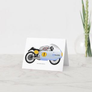 Remerciements Carte de voeux classique pour moto.