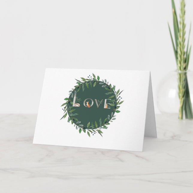 Remerciements Carte de voeux d'amour (Devant)
