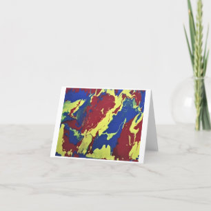 Remerciements Carte de voeux d'art abstrait, à toute occasion!