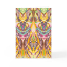 Carte de vœux d'art plié - Flux universel