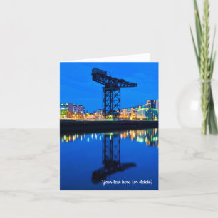 Remerciements Carte de vœux de la grue de Finnieston, Glasgow