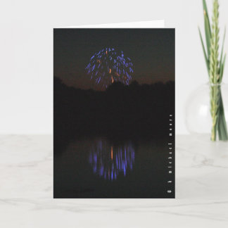 Remerciements Carte de voeux de lundi bleu