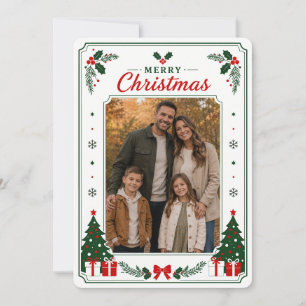 Remerciements Carte de vœux de Noël classique traditionnelle pou
