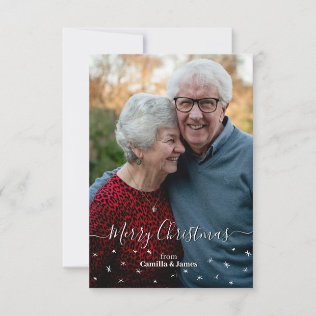 Remerciements Carte de voeux de Noël personnalisée (Devant)
