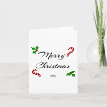 Carte de vœux de Noël petite