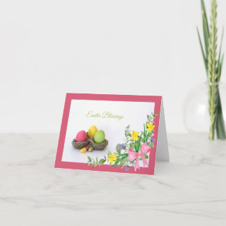 Remerciements Carte de voeux de Pâques