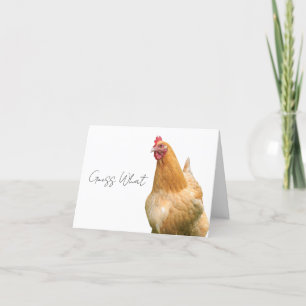 Remerciements Carte de voeux de poulet