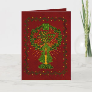 Remerciements Carte de voeux de vacances "Joyeux Yule"
