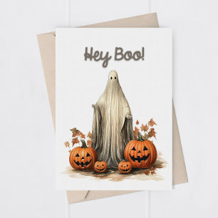 Remerciements Carte de vœux drôle de fantôme pour Halloween