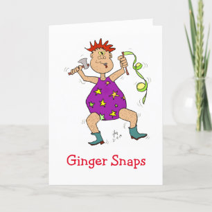 Remerciements Carte de voeux Ginger Snap