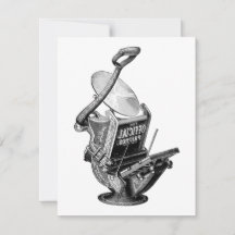 Carte de voeux Golding letterpress impression pres